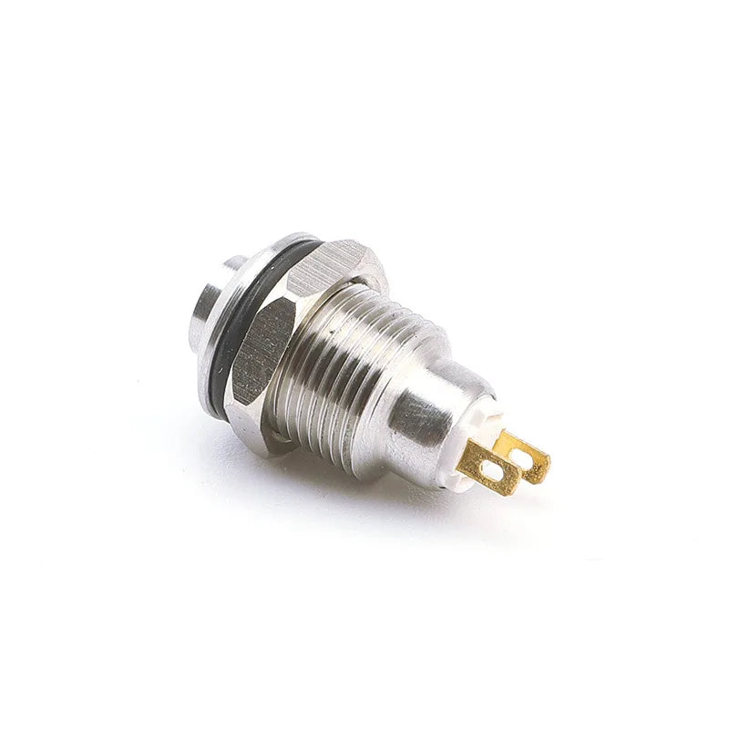 8MM 10MM 12MM 16MM Metal Button Switch Self Lock Button High Head Self Lock Switch 1 Normally Open Waterproof Antirust