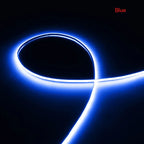 5V 12V 24V 3mm Ultra Narrow COB LED Strip 400LEDs LED Bar Lights for Car Lamp Orange 1800K 2000K Warm White 4000k Red 5m 10m 50m