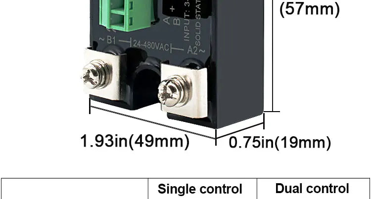 LCTC Solid State Relay SSR 10A 25A 40A DC To AC Single Phase Dual Channel Single Control Or Dual Channel Dual Contro 24-480VAC