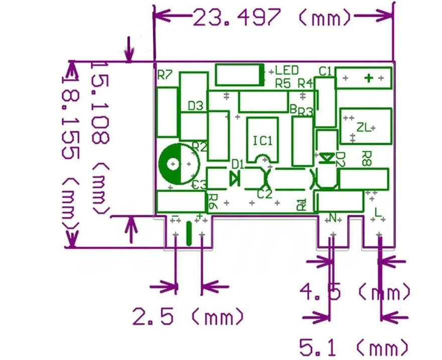 Precision 5V 700MA(3.5W)/12V2A Isolated Switching Power Supply /ACDC Step-down Module 220 To 5V