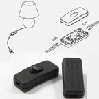 Table Desk Lamp Cord Toggle Rocker Switches Light Switch AC 250V ON/OFF Control For LED Lights Wiring Electric Switch
