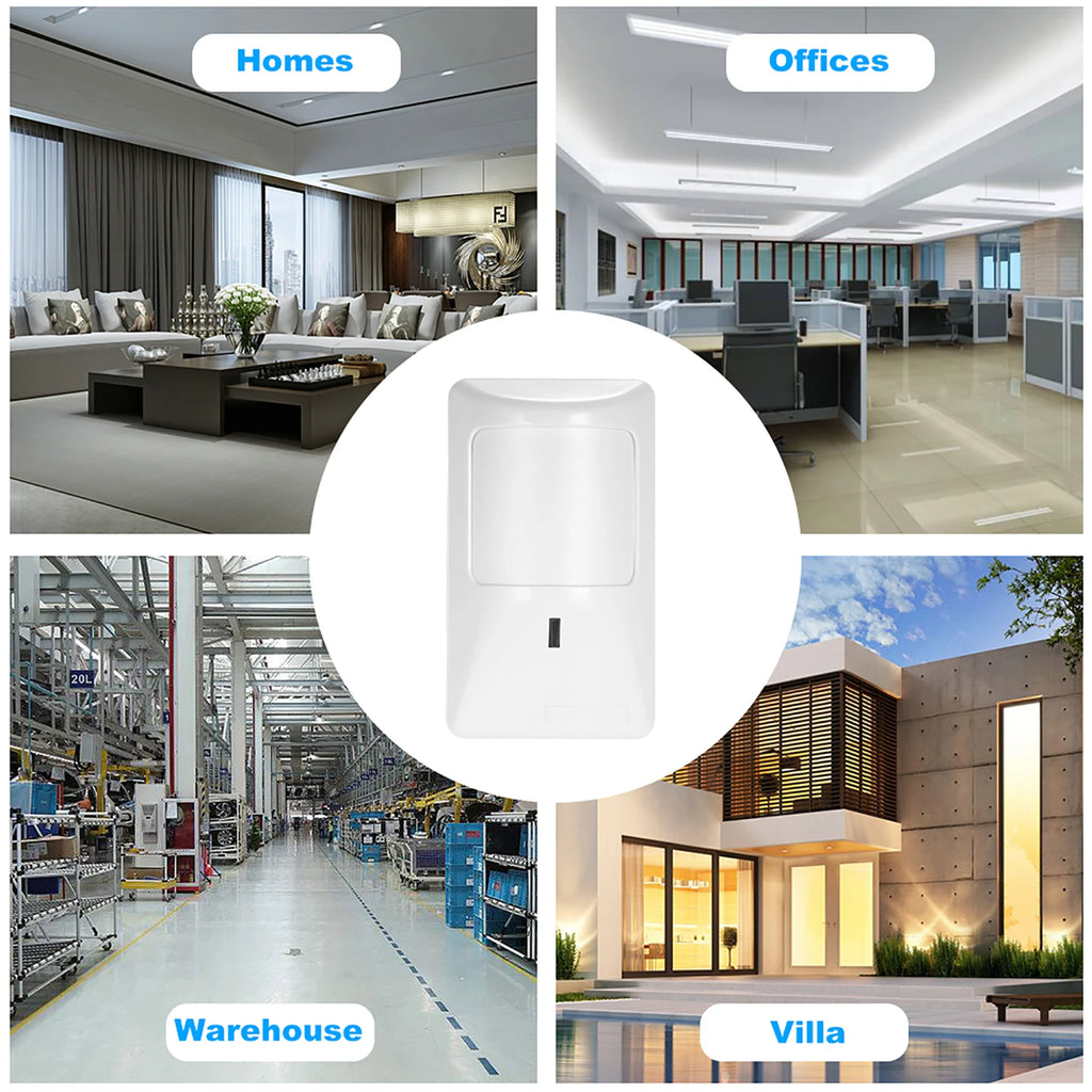 2pcs Sensor Anti-Pet PIR Motion Sensor Wired Alarm Dual Infrared Detector Pet Immune For Home Burglar Security Alarm System