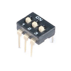 Slide Type SMT SMD Dip Switch Toggle 2.54mm 2Row 4Pin 2 Position/8 Pin 4 Position/16Pin 8 Position Black Switch Gold Plated Pin