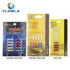 GBC European Automotive Fuse 5/8/10/16/30AMP 6mm Continental Car Blade Bakelite Auto Classic Ceramic Car Fuse Kit