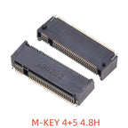 2PCS M.2 NGFF Connector 67Pin SSD Interface Socket H=3.2/4.2/4.8/6.7/8.5mm for Solid State Drive Adapter
