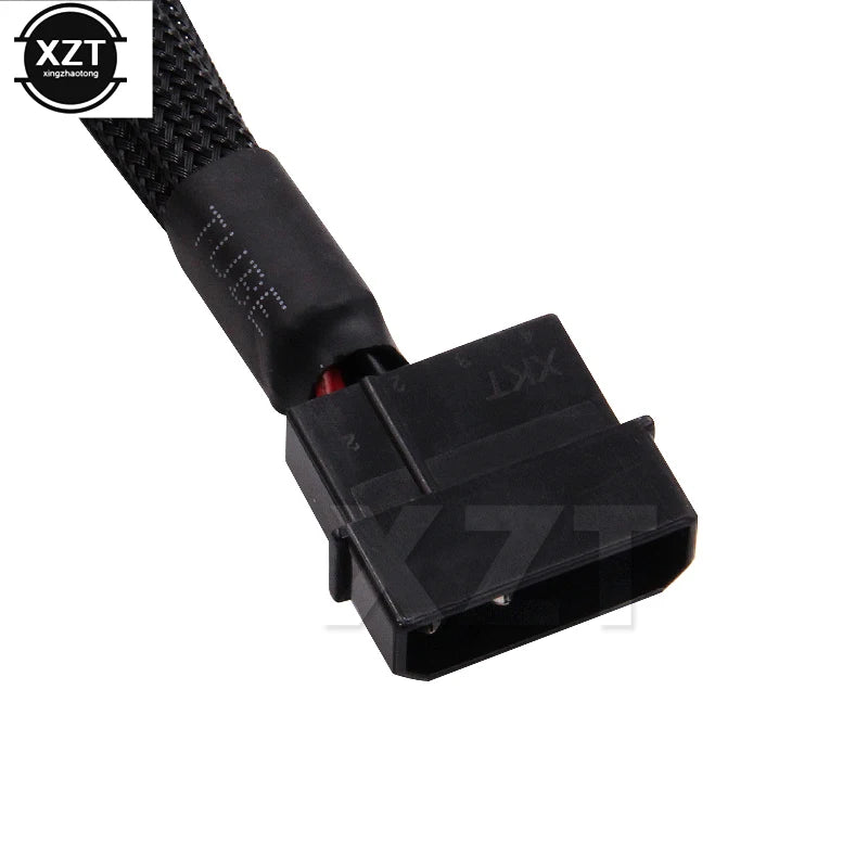 Newest 4pin IDE Molex to 4-Port 3Pin/4Pin Power Supply Plug Cooler Cooling Fan Adapter Power Cable Splitter for PC Computer Case