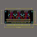 RJ45 Female Breakout Board,Solderless RJ45 to 8Pin Quick Spring Terminal,Three Ways RJ45 Female Connector with PCB Board