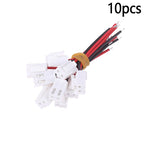 /KQM/10pcs Small Mini Connector Jst 1.0/1.25/1.5/2.0/2.54/3.96mm Ph 2.0mm Xh 2.54mm 2 Pin Male Female Plug Jack Cable Wire