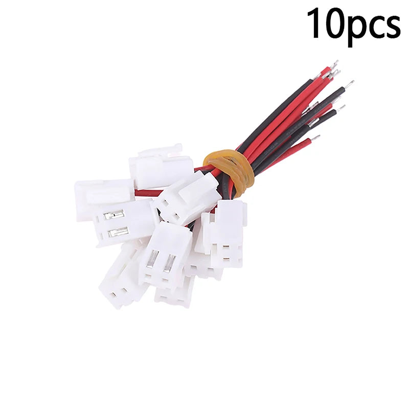 /KQM/10pcs Small Mini Connector Jst 1.0/1.25/1.5/2.0/2.54/3.96mm Ph 2.0mm Xh 2.54mm 2 Pin Male Female Plug Jack Cable Wire