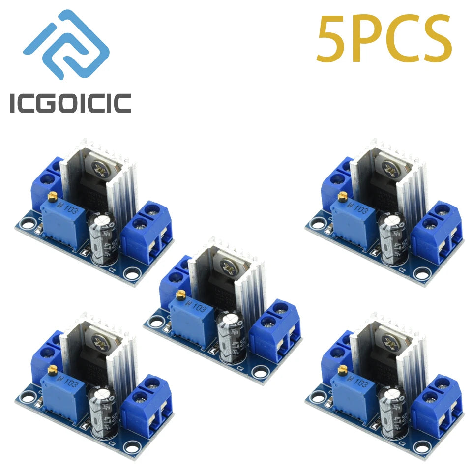 1-50PCS LM317 DC-DC Converter Buck Step Down Circuit Board Module Linear RegulatorAdjustable Voltage Regulator Power Supply
