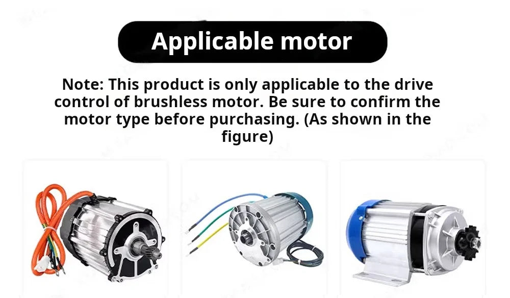 DC 24V-60V 50A 1000W High Power Brushless Motor Controller BLDC Driver For 3-phase Speed Regulator With Hall Senser