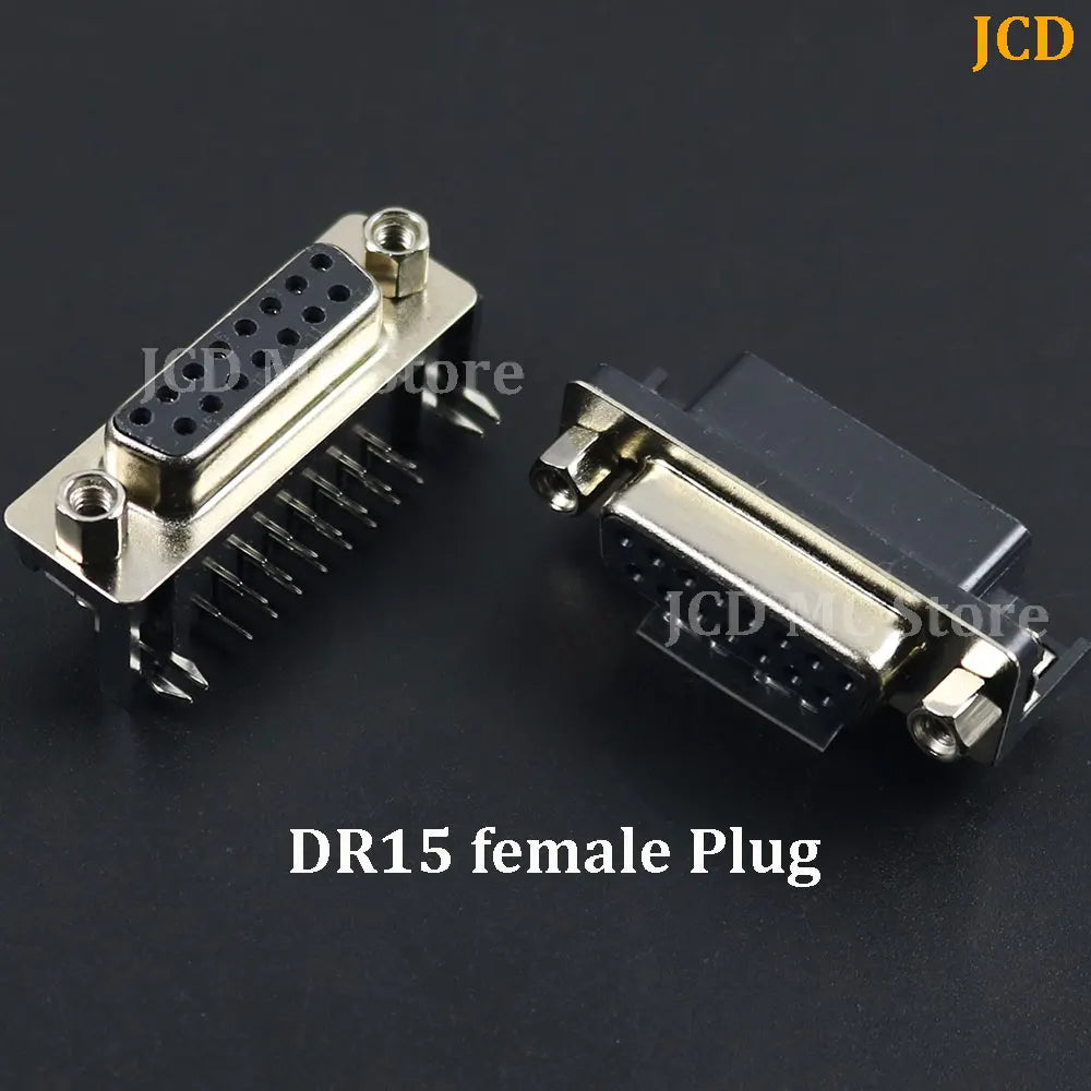 1/5/10Pcs DR9 DR15 Hole/Pin Female/Male Right Angle Welded D-Sub Connector RS232 Serial Port Adapter DB9 9/15 Pin