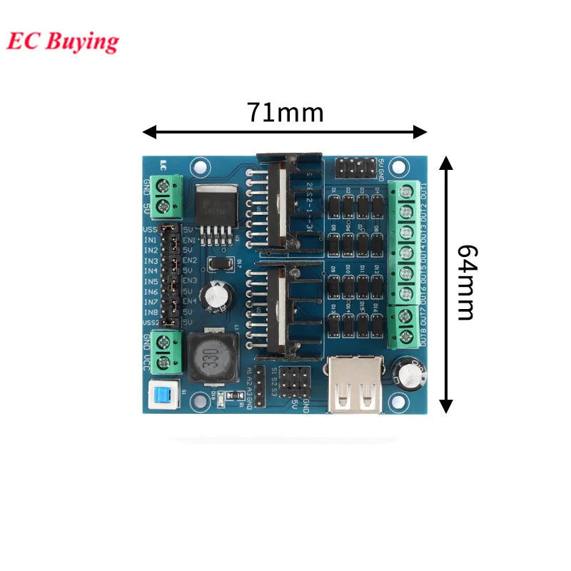 1Pc-10Pcs L298N A3967 DC Stepper Motor Driver Module four-way Controller Board L298 PWM Speed Dual H Bridge Smart Car Robot