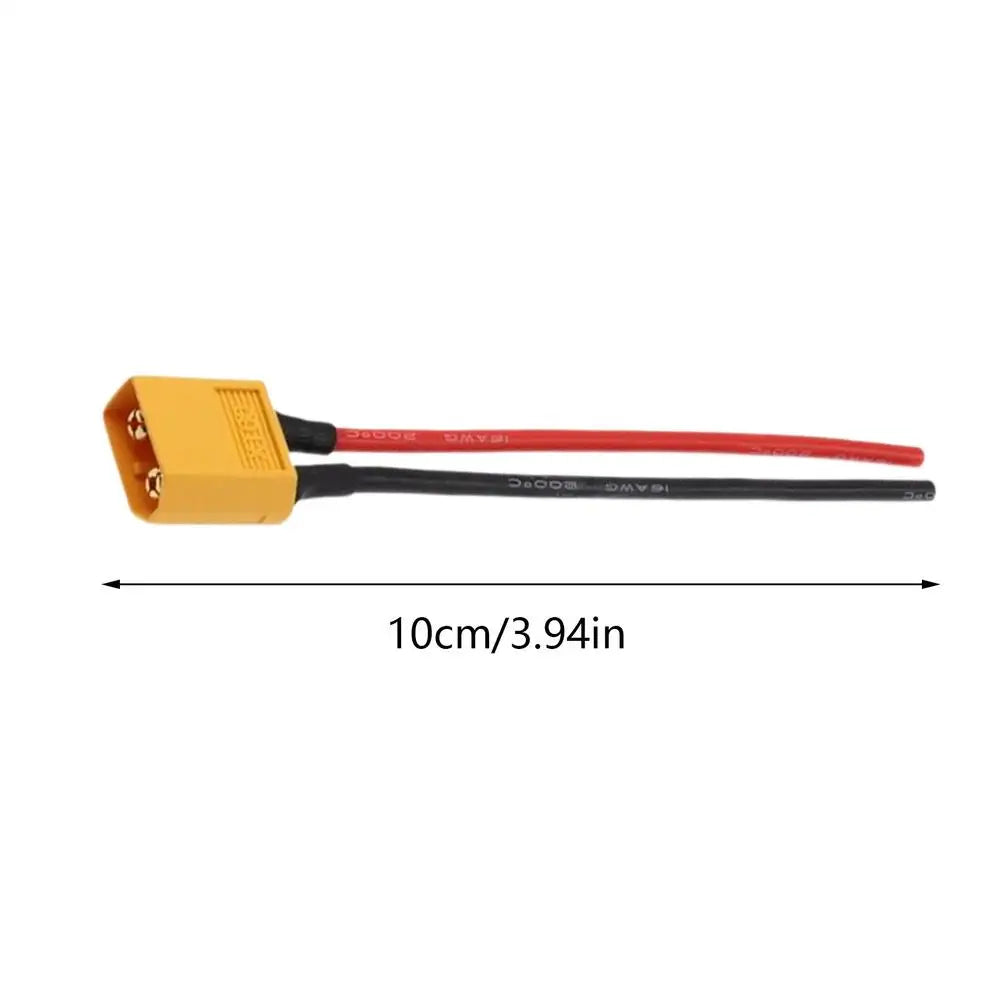 XT60 Connector Male Female 16AWG 10cm Extension Cable, Solar Panel Adapter Plug Wire for Drone RC Car RV Battery Charging