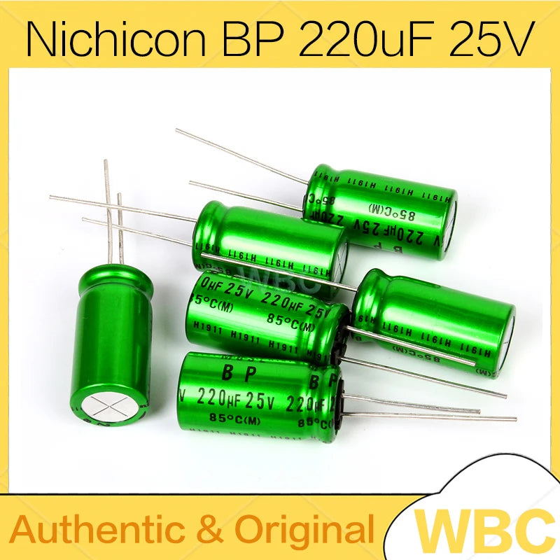 10Pcs/Lot Nichicon MUSE BP ES Non Polar Nonpolar Bipolar HiFi Audio Capacitor 1uf 4.7uf 10uf 22uf 47uf 100uf 25V 50V Copper Feet
