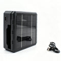 PHOMAX 4 Slot Battery Solar Charger.18650 Charger Multi-Function Portable Outdoor Charger Box With LED Light Type-C USB Output