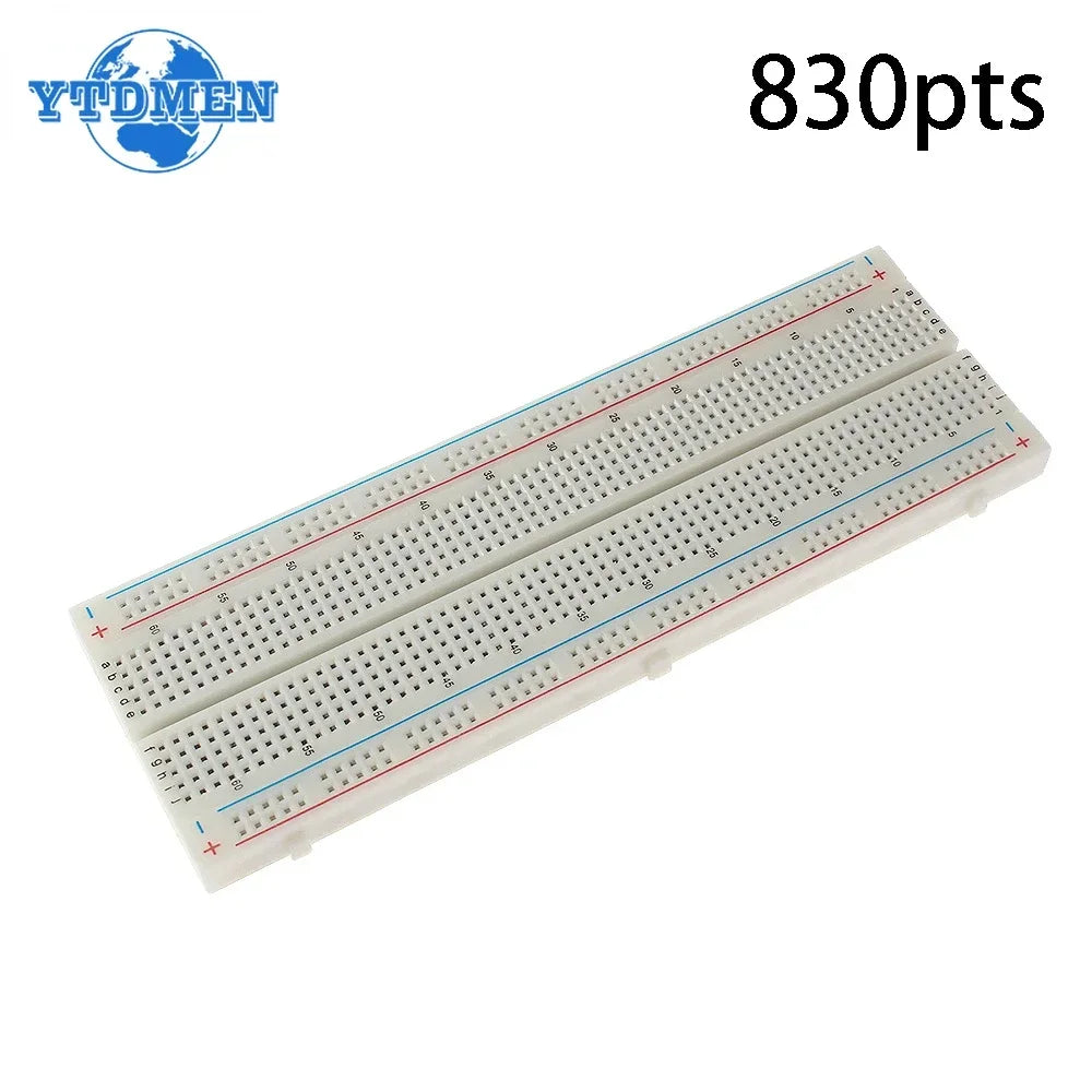 MB-102 Breadboard 400 830 Point Solderless PCB Bread Board Jumper Wire Cable Test Develop DIY for Arduino Kit