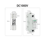 DC1000V/1500V DC Fuse Plug-in Photovoltaic DC Fuse 3A 10A 15A 20A 30A Fuse Holder for Solar Combiner Box