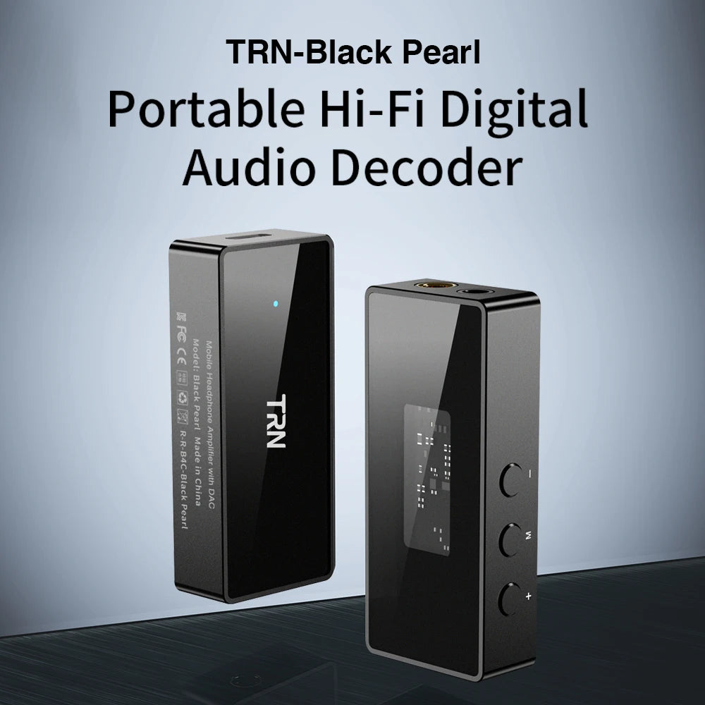 TRN Black Pearl HiFi High-performance DAC Decoding Dual Chip Digital Audio Decoder