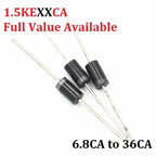 20PCS 1.5KE12CA 1.5KE15CA 1.5KE16CA 1.5KE18CA 1.5KE20CA 1.5KE22CA 1.5KE24CA TVS Diode 1.5KE/12CA/15CA/16CA/18CA/20CA/22CA/24CA