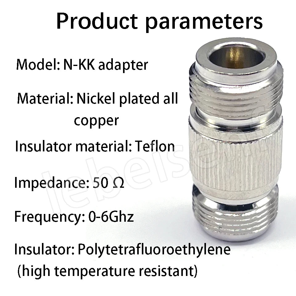 All copper coaxial RF connector N-type adapter N-KK female connector double pass female connector