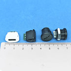 1/2/5PCS Type-C 6Pin Panel Mount Female Socket Waterproof USB-C Charger Plug Dock Connector For Fast Charging & Power ﻿