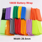 20/100/500pcs 18650 PVC Heat Shrink Wrap Pre-cut Insulated Wrapping Sleeving Shrinkable Heat-shrink Tubing Battery Film Case