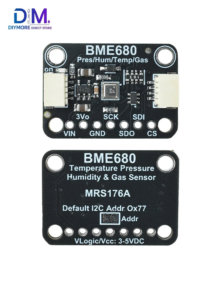 BME680 BME688 Temperature Humidity Pressure Air Quality Sensor Module STEMMA QT Qwiic I2C Interface Environment Monitor