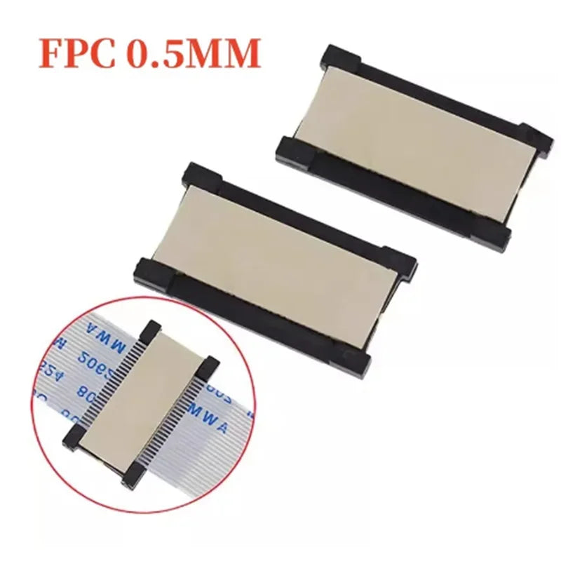 2pcs FPC FFC Flexible Flat Cable Extension Board 0.5 mm Pitch 24 30 40 50 60 Pin 24P 30P 40P 50P 60P Connector