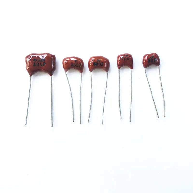 Silver mica capacitors Used in high-end products 63V 100V 500V Guitar Amplifier Silver MICA Capacitor  Radial For Audio Amp 1PCS