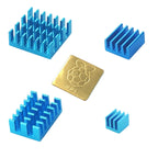 GPUHOLD Chipset Cooler 4pcs/5pcs For Raspberry Pi 2/3/4 3B+4B Heat Sink Aluminum Heatsink Radiator Cooler Kit for Raspberry Pi