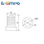 8pcs E14 to E12 Adapter LED CFL European Chandelier Lamp Base US Candle Bulb Holder Converter