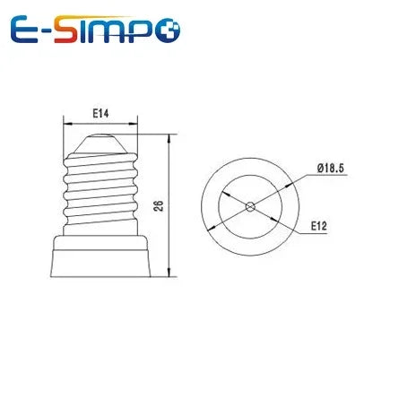 8pcs E14 to E12 Adapter LED CFL European Chandelier Lamp Base US Candle Bulb Holder Converter
