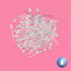 SAMIROB 60/100Pcs 3mm LED Diode Kit F3 Schottky Assorted Diode Red White Green Blue Yellow Orange Pink Purple Warm White for DIY