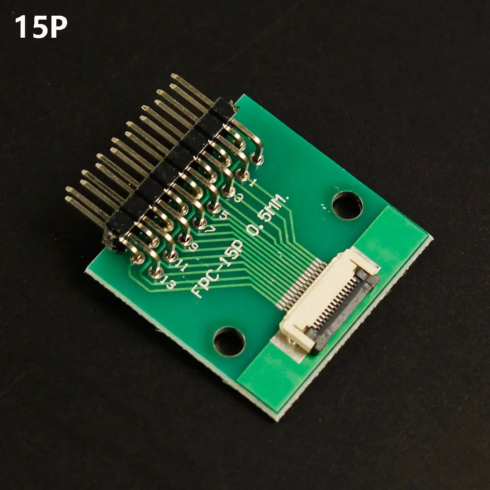 1pcs 4P-- 80P 0.5mm Pitch Connector SMT Adapter to 2.54mm 1.00 Inch Hole FPC FFC Cable Welded Board + Double Row Straight Pin