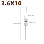 3.6X10MM Straight Pin Fast Blow Glass Fuse 3.6*10mm Slow Break The Fuse Tube 250V 0.5A 1A 2A 3A 3.15A 4A 5A 6A 8A 10A 12A 15A