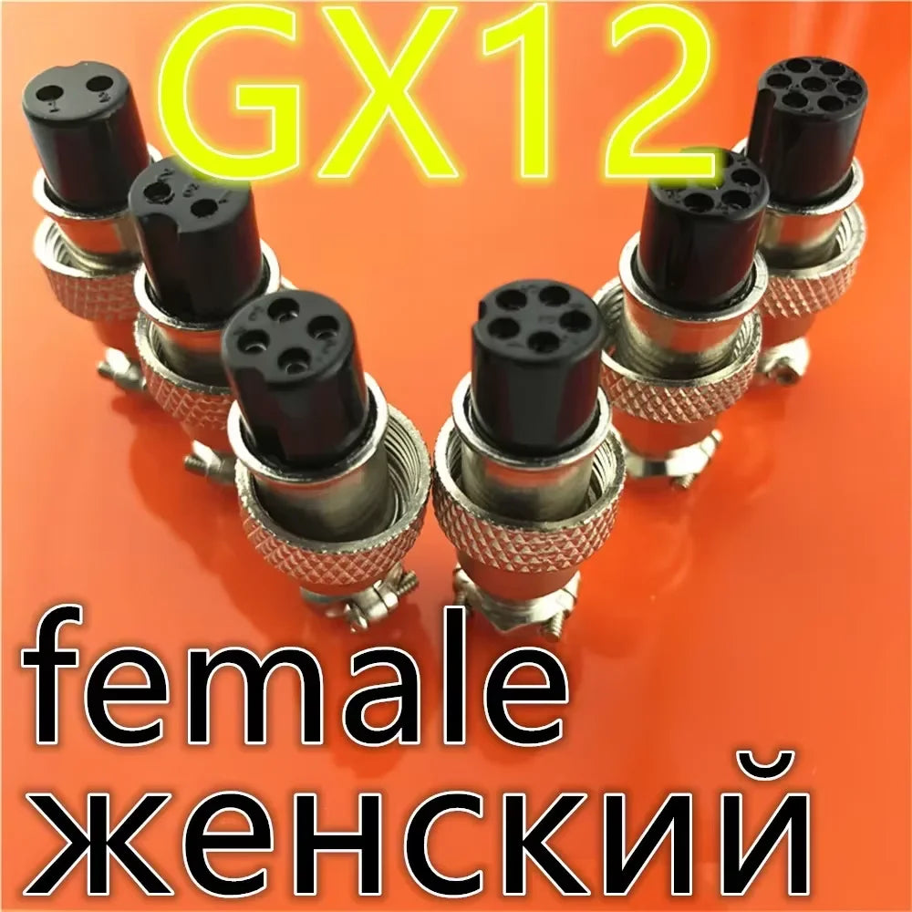 GX12 GX16 GX20 2/3/4/5/6/7/8/9/10 Pin Male Female Butting Wire Cable Circular Aviation Socket Plug Panel Connector Dropshipping