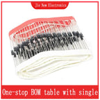 20PCS SB120 SB130 SB140 SB150 SB160 SB180 SB1100 SB1200 SB240 SB260  SB2100 SB2200 DIP Schottky Rectifiers