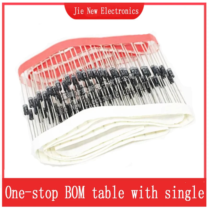 20PCS SB120 SB130 SB140 SB150 SB160 SB180 SB1100 SB1200 SB240 SB260  SB2100 SB2200 DIP Schottky Rectifiers