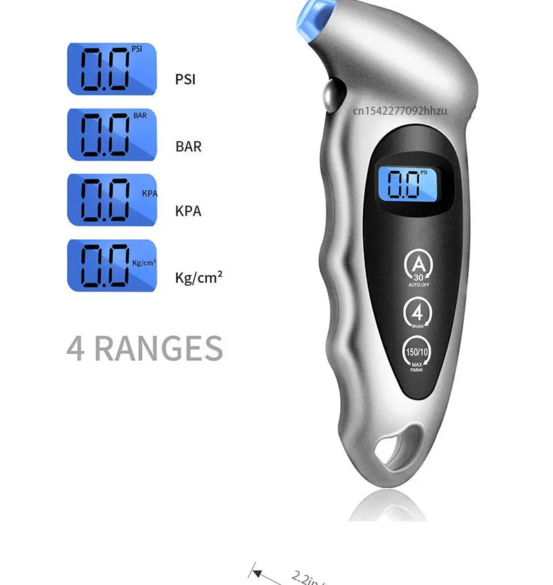 Portable Digital Tire Pressure Gauge 0-150PSI Backlight High-precision Car Barometer Tester Gauge Air Pressure Meter LCD Display