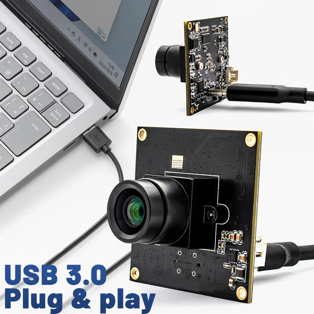 USB3.0 Global Shutter Camera Module 2.3MP 120FPS High Frame Rate Webcam With No Distortion M12 Lens Plug And Play For Video Live