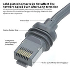 SPX to RJ45 Rectangular Satellite Connection Line CAT7 Network Adpater for Starlink Gen3 V3 Waterproof Extension Cable Connector