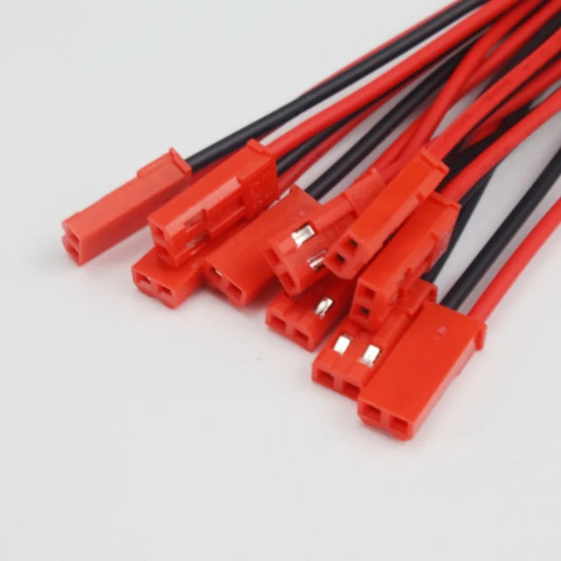10 Pairs 22 AWG 20CM JST Plug Connector 2 Pin Male Female Plug Connector Cable Wire for LED Lamp Strip RC Toys Battery Adapter