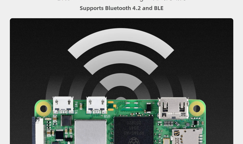 Raspberry Pi Zero 2 W Quad Core 64 Bit 1GHz CPU 512MB SDRAM WiFi Bluetooth Mini SBC For Smart Home IoT Project