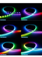 5mm Ultra-Narrow 2020SMD WS2812B RGBIC LED Strip Light WS2812 60/100/120/160/200Leds/m Individually Addressable IC Tape DC5V