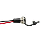 5Pcs Waterproof IP68 DC Power Socket 5521 5525 5A DC Female Jack Panel Mount Solder Connector with Cable Wire 15cm