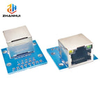 RJ45 Network Test Board with LED Indicator, 8P Horizontal Female Socket Adapter PCB, Ethernet Cable Troubleshooting Module