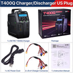 SKYRC T200 T400 T100 AC/DC Lipo Battery Dual Balance Charger Discharger for Traxass Airsoft Drone RC Battery Charger Fast Charge