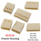 100Pcs KF2510 Connector 2.54mm Pitch 2P-10Pin Straight/Curved Male Female Socket Housing Plug Pin Header Crimp Terminals KF-2510
