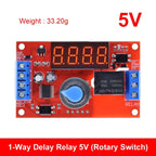 DC 5V 12V 24V 10A Adjustable Time Delay Relay Module 32 Modes LED Digital Timming Trigger Timer Control Switch Pulse Cycle